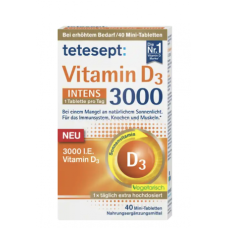tetesept Витамин D3 3000 в таблетках, 40 шт