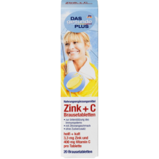 Mivolis Zink und Vitamin C Brausetabletten Растворимые таблетки с цинком + C , 20 шт