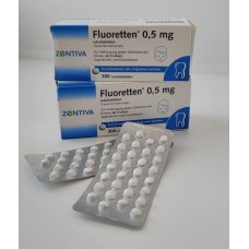 Таблетки для профилактики кариеса FLUORETTEN 0,5 mg.
