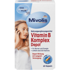 Mivolis Комплекс Витамина B в капсулах от усталости, 60 шт